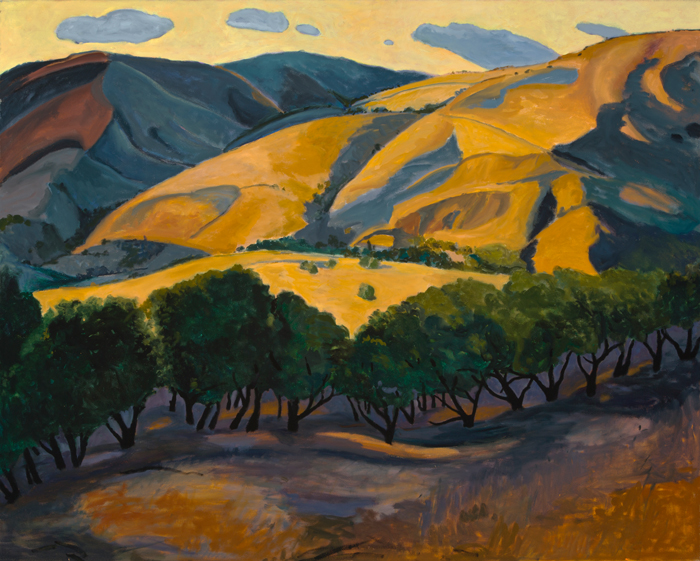 Near Mt. Diablo, Painting of California, Oil on canvas, Mary Alice Copp